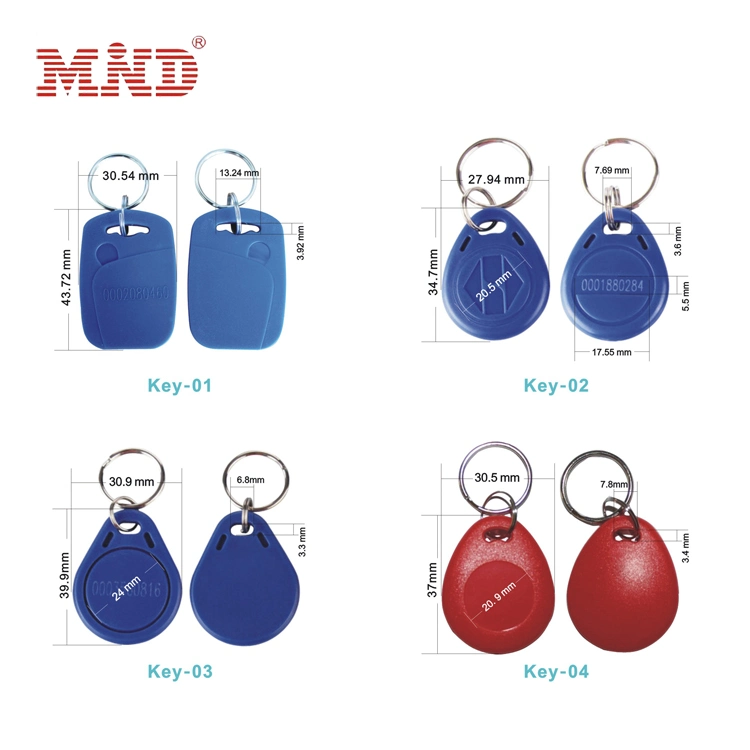 Popular RFID Parking Keyfob Apartment 13.56MHz Keyfob Custom Printing Keyfob