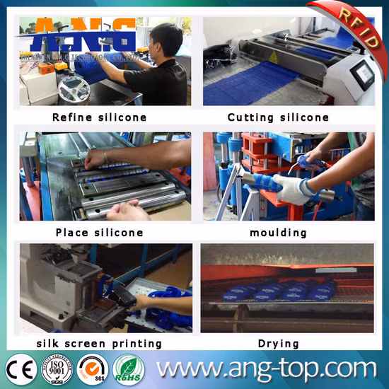 Adjustable Promotional Gift RFID Plastic PVC Vinyl Wristband