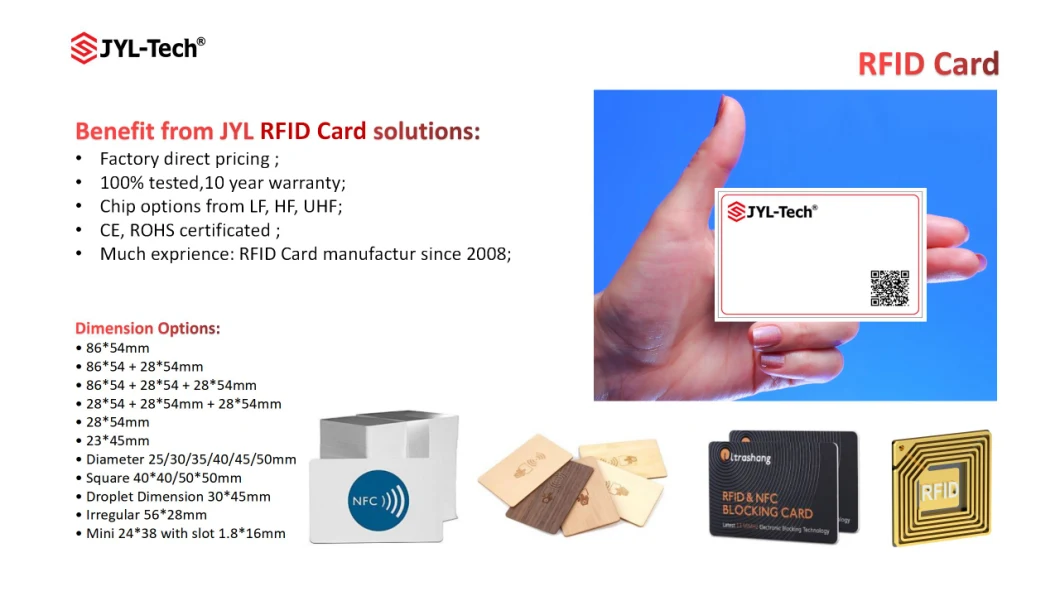 Customized PVC/Pet Gift Card Contactless IC Card Smart Card NFC RFID Card