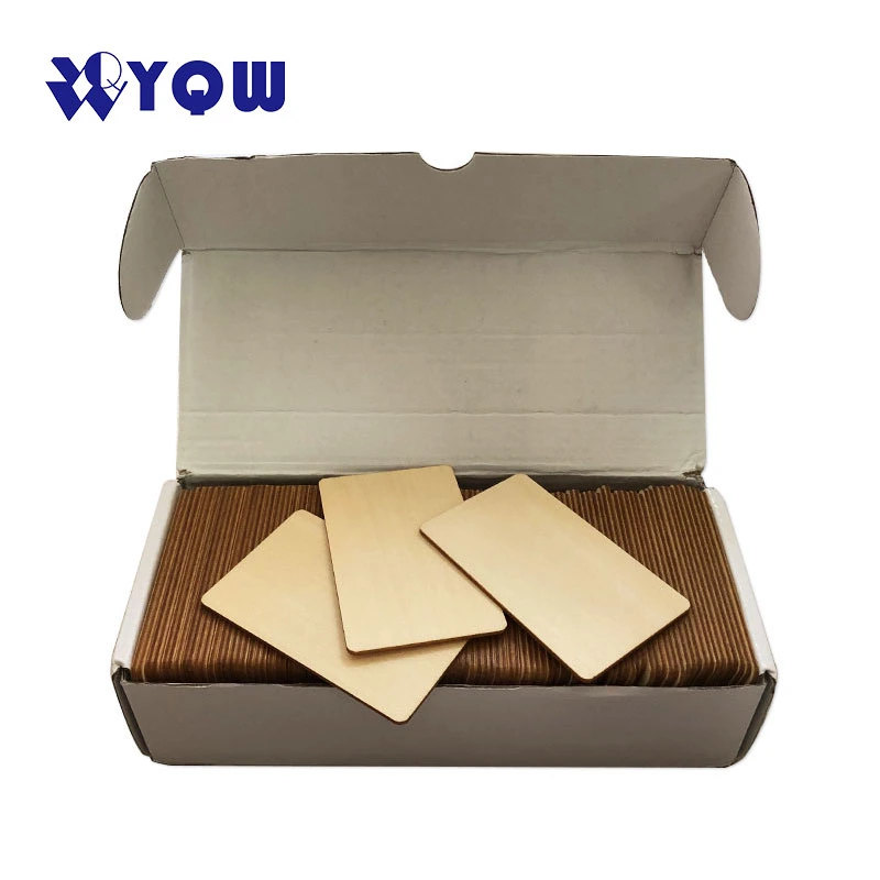 Customize Contactless Access Control Proximity Card 125kHz Tk4100 Chip Smart Hotel Creative Wooden Blank RFID Card