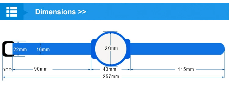 N001 N003 N007 N008 RFID Nylon Wristband High Popularity Light Smart RFID Wristband