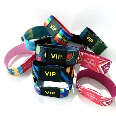 Elastisches Stoffarmband, gewebtes, individuelles elastisches RFID-Armband, geeignet für Festivalveranstaltungen