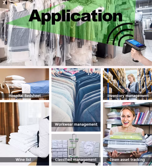 Industrieller RFID-Wäscheanhänger für den Bekleidungsbestand Tag198