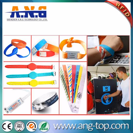 Verstellbares Werbegeschenk-RFID-Kunststoff-PVC-Vinyl-Armband