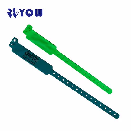 Patienten-ID-Armband Einmaliges Einweg-RFID-Kunststoff-Weich-PVC-Armband für Krankenhäuser