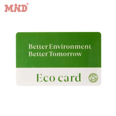 Umweltfreundliche RFID-Hotelschlüsselkarte aus Bambusholz. Umweltfreundliche RFID-Bambus-NFC-Karte mit QR-Code