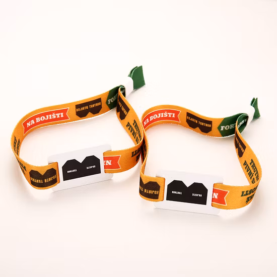 Stoff-Nylon-Armband, Kunststoff, 125 kHz, 13,56 MHz, NFC-RFID-Ereignisarmbänder für Veranstaltungen